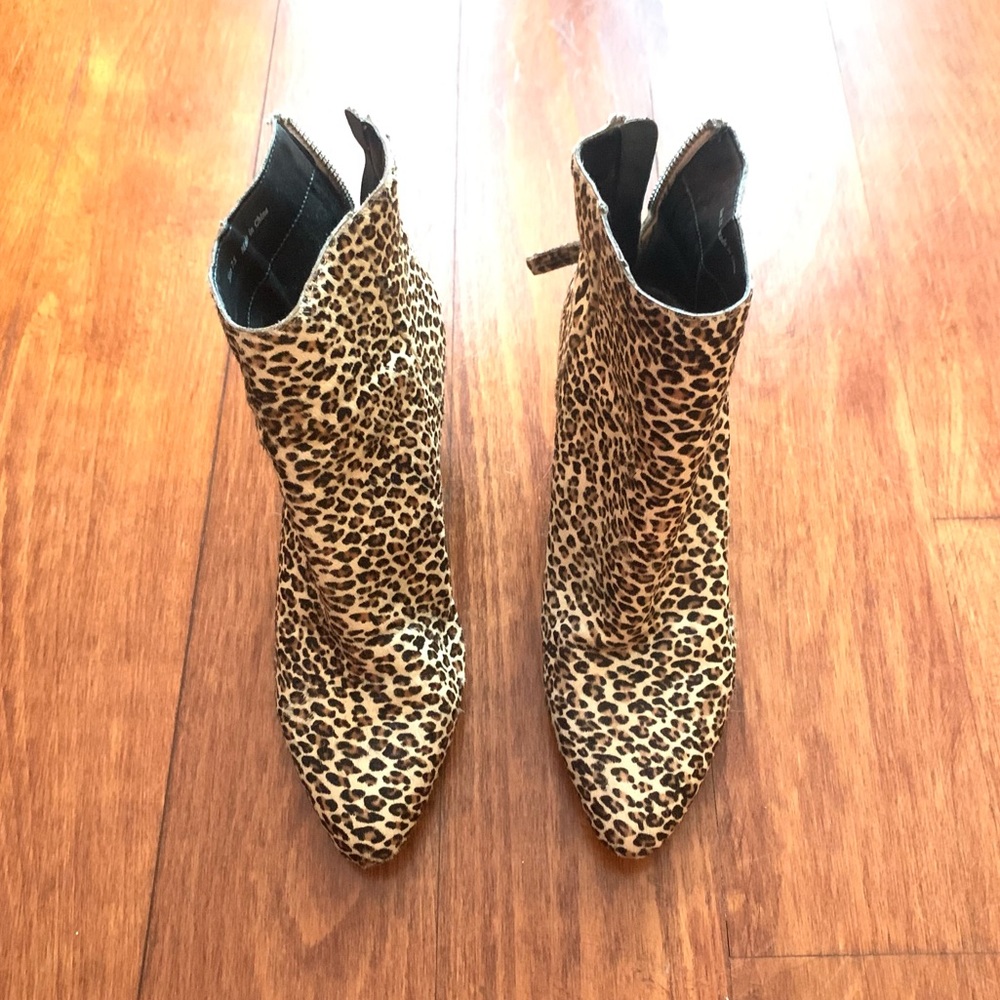 Dolce Vita Coltyn calf hair leopard booties